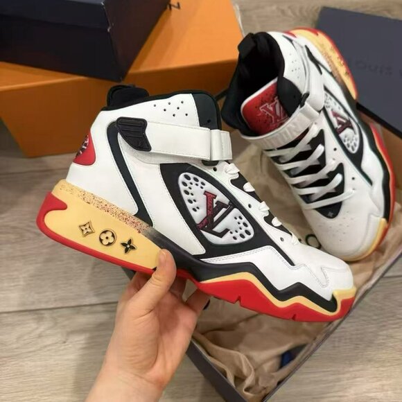 NIB Authentic Louis Vuitton LV Trainer 2 Sneaker Boot - Picture 1 of 6